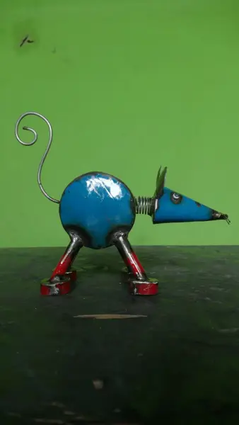Product image 3 of the product “Mouse medium 26 cm Height, metal art. ”